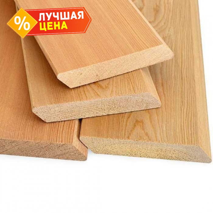 Планкен скошенный 27х100х2000 мм В Лиственница