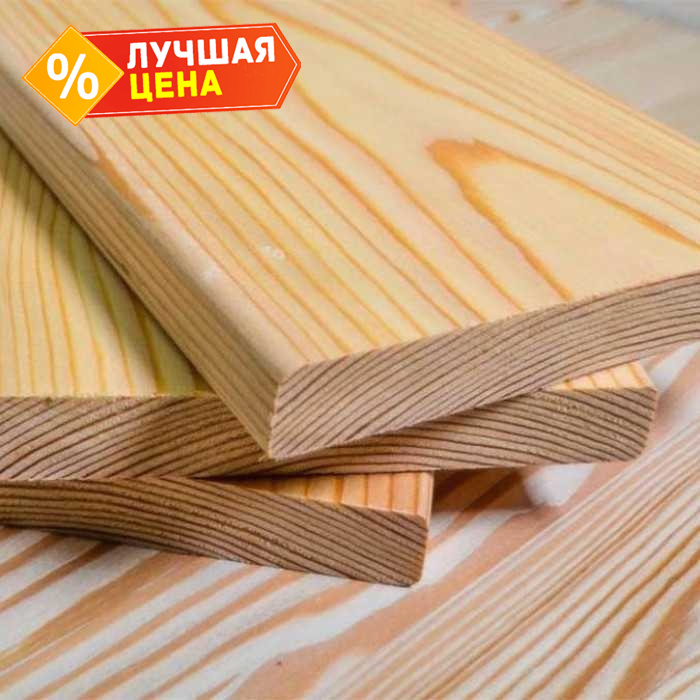 Планкен прямой 27х100х2000 мм ВС сосна, ель