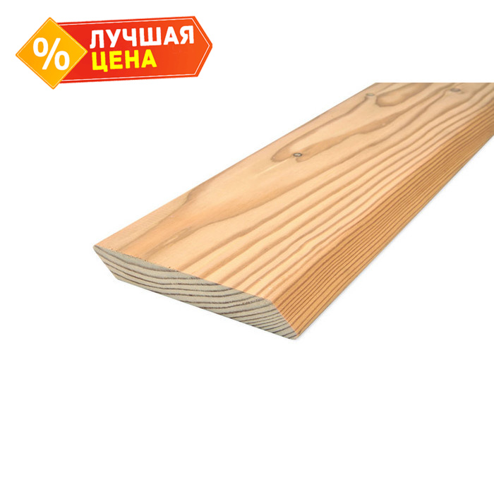 Планкен скошенный 21x120x4000 мм ВС Лиственница